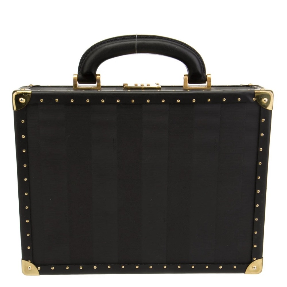 Fendi vintage unisex FF Pequin logo monogram trunk briefcase bag - Picture 1 of 13